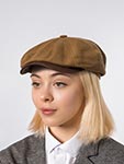 Кепка STETSON арт. 6841158 HATTERAS WAXED COTTON/LINEN (светло-коричневый)